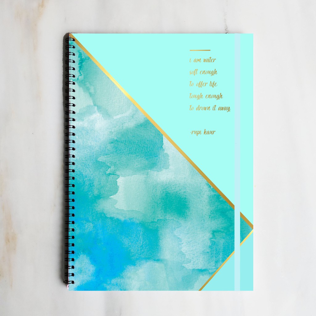 

RUPI KAUR QUOTE WATER Spiral Ruled Notebook Diary Journal Office School Supplies Buku Tulis