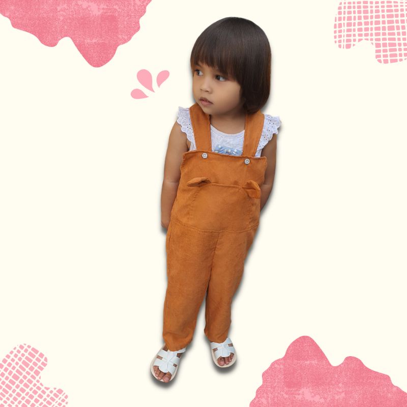 Overal Anak Coduroy 2-4 tahun Laurakidshop