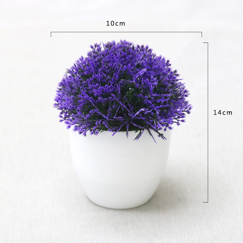 Swopply PT41 Pot Tanaman Hias Bunga Hias Plastik Ornamen Pot Bongsai Artificial Flower Decoration