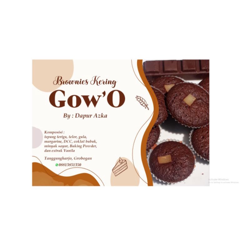 

Brownis Kering Gow'O by Dapoer Azka