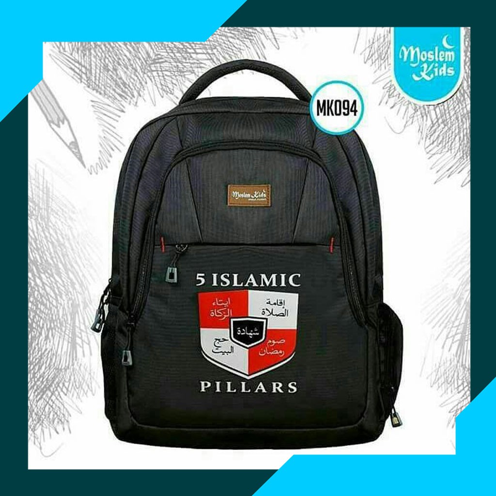 Tas Sekolah Anak Muslim Moslem Kids SMP/SMA MK094 Backpack Large