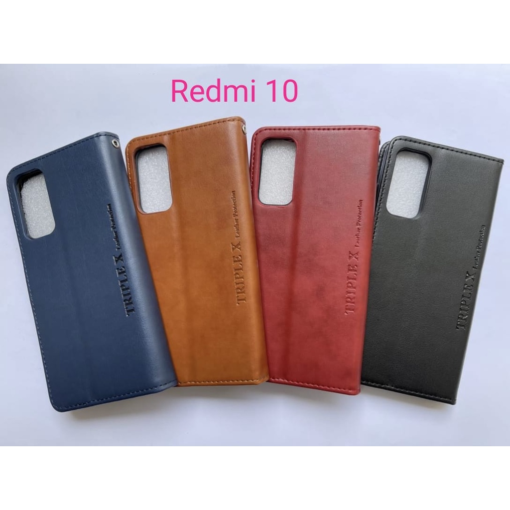 Leather Wallet flip new Redmi 10