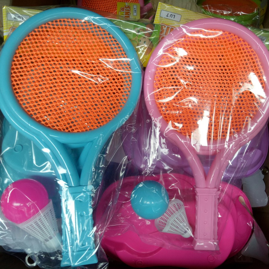 (PROMO) MAINAN ANAK RAKET SET ISI 2PCS MAINAN RAKET ANAK MAINAN MURAH