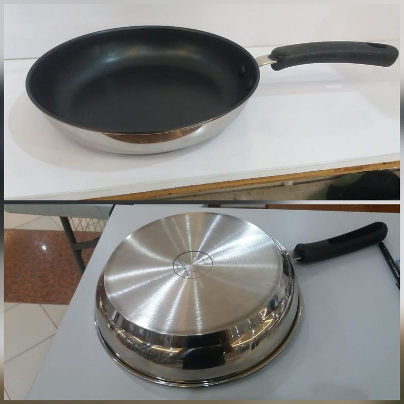 Frypan Maxim Export Lapis Stainless Tebal Uk 24&26cm