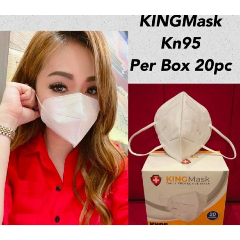 (KINGMASK) MASKER KN95 PREMIUM MASK 6PLY 1 BOX =20PCS KEMENKES