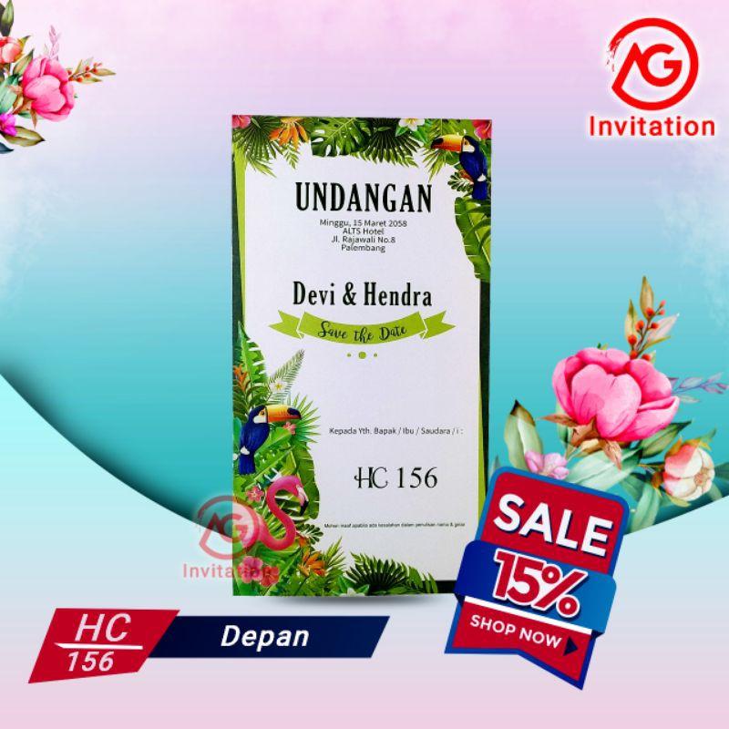 Blanko undangan HC 156