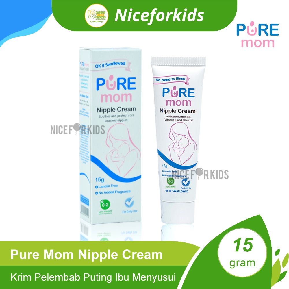 Pure Mom Nipple Cream 15 gr / Krim Puting Susu