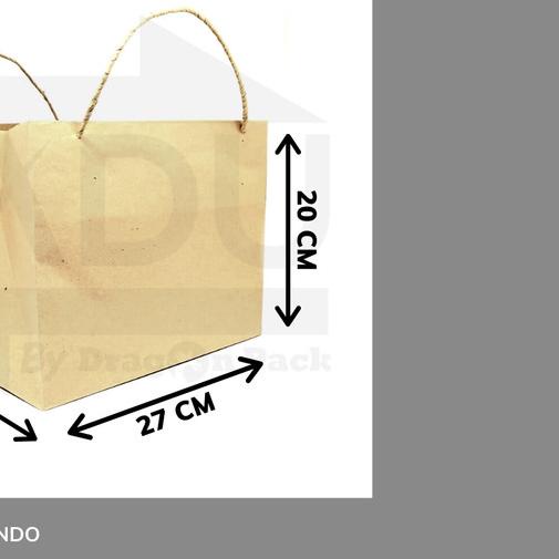 

Shopping Bag 27 x 27 x 20 cm - Paper Bag / Kantong Kertas