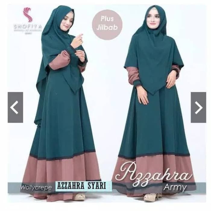 Order Langsung Azzahra syari baju gamis wanita pakaian muslim gamis lebaran terbaik