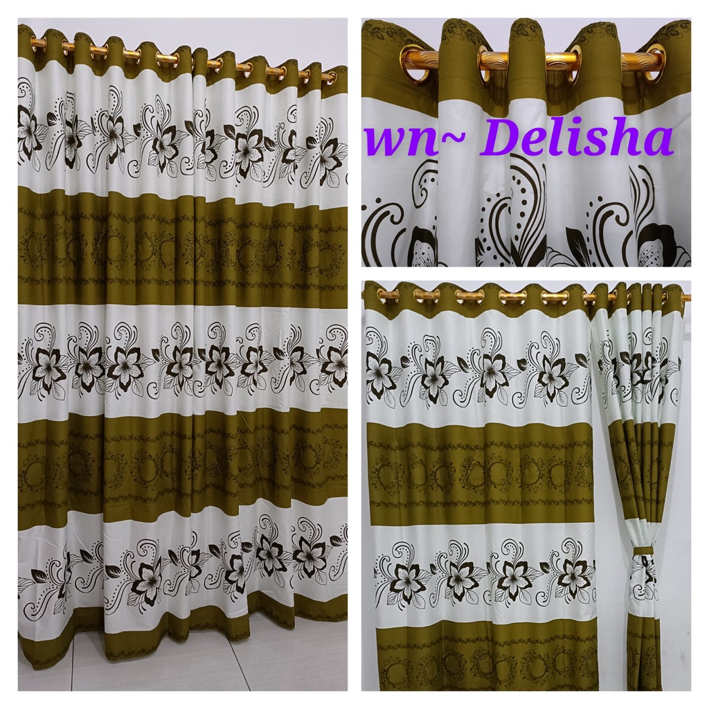 Gorden Home Made Jendela Panjang Smokering 135x220 Gorden Pintu Besar Produksi Sendiri