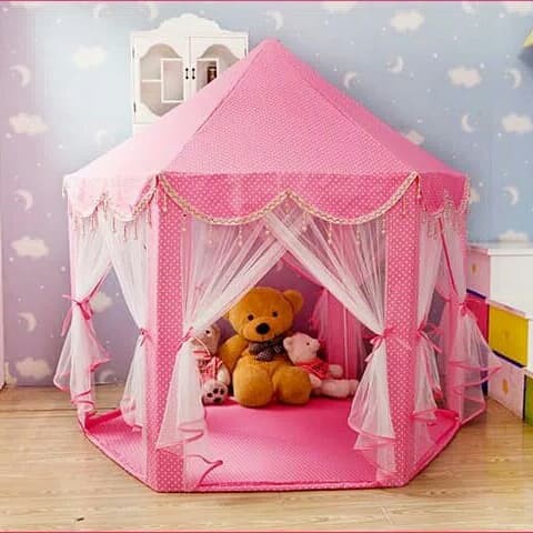 Tenda Anak Princess Castle Jumbo Mainan Anak Portable Mainan Indoor Outdoor Portable AN8111