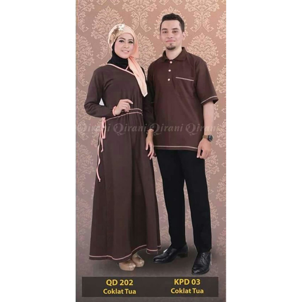 QIRANI GAMIS 202 COKLAT
