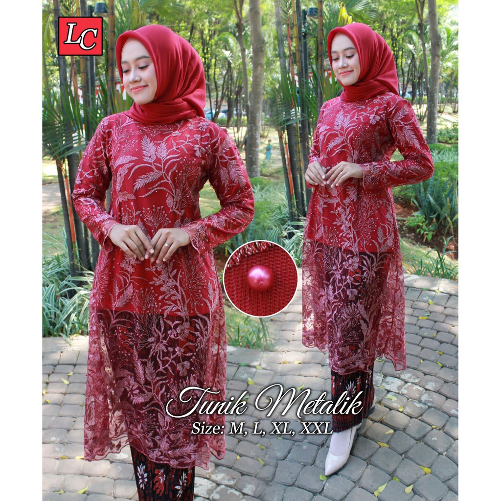 HARGA PROMO HARI INI.. ! Stelan Kebaya Modern Tunik Mutiara Tujuh Pilihan