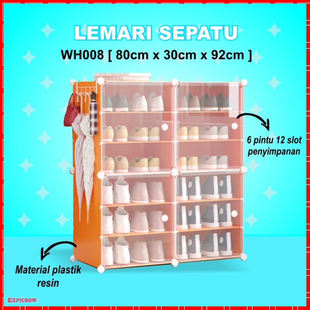 TERBARU Rak Sepatu Plastik Portable ANTI DEBU AWET TAHUNAN Box Sepatu Box Penyimpanan Sepatu Box Serbaguna Lemari Kabinet Laci