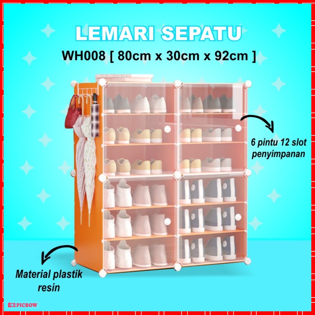 TERBARU Rak Sepatu Plastik Portable ANTI DEBU AWET TAHUNAN Box Sepatu Box Penyimpanan Sepatu Box Serbaguna Lemari Kabinet Laci