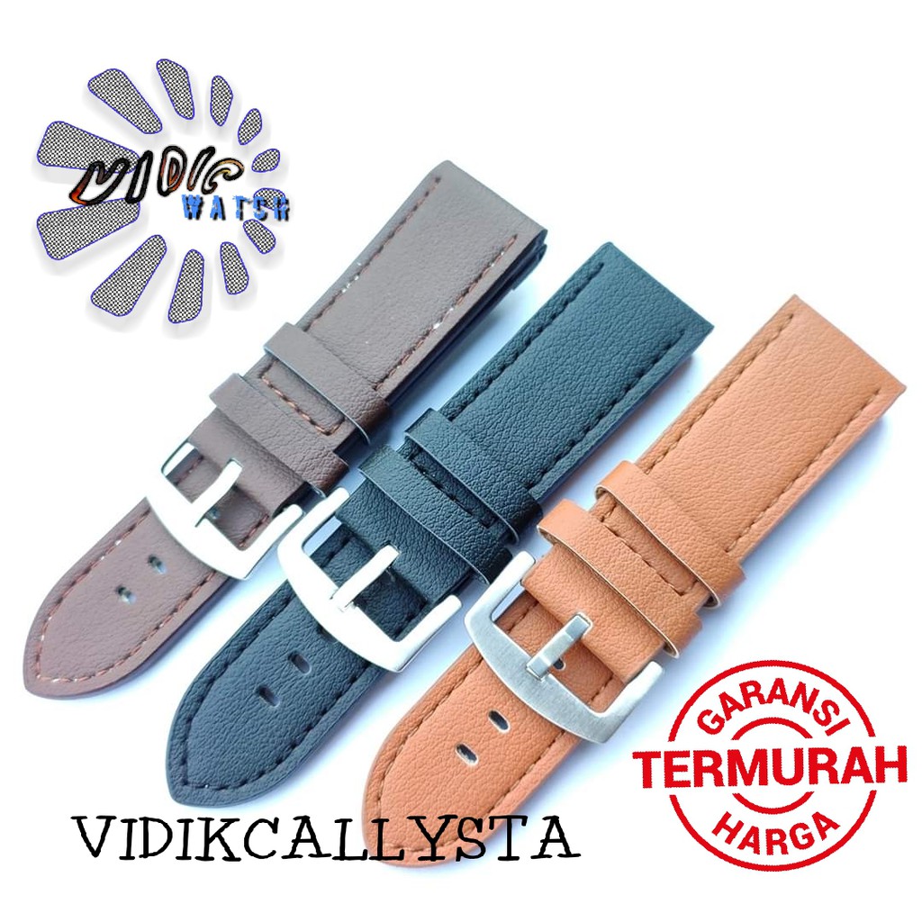 Strap Tali jam tangan kulit leather Pria 26mm Tali jam kulit BZ26 26 MM