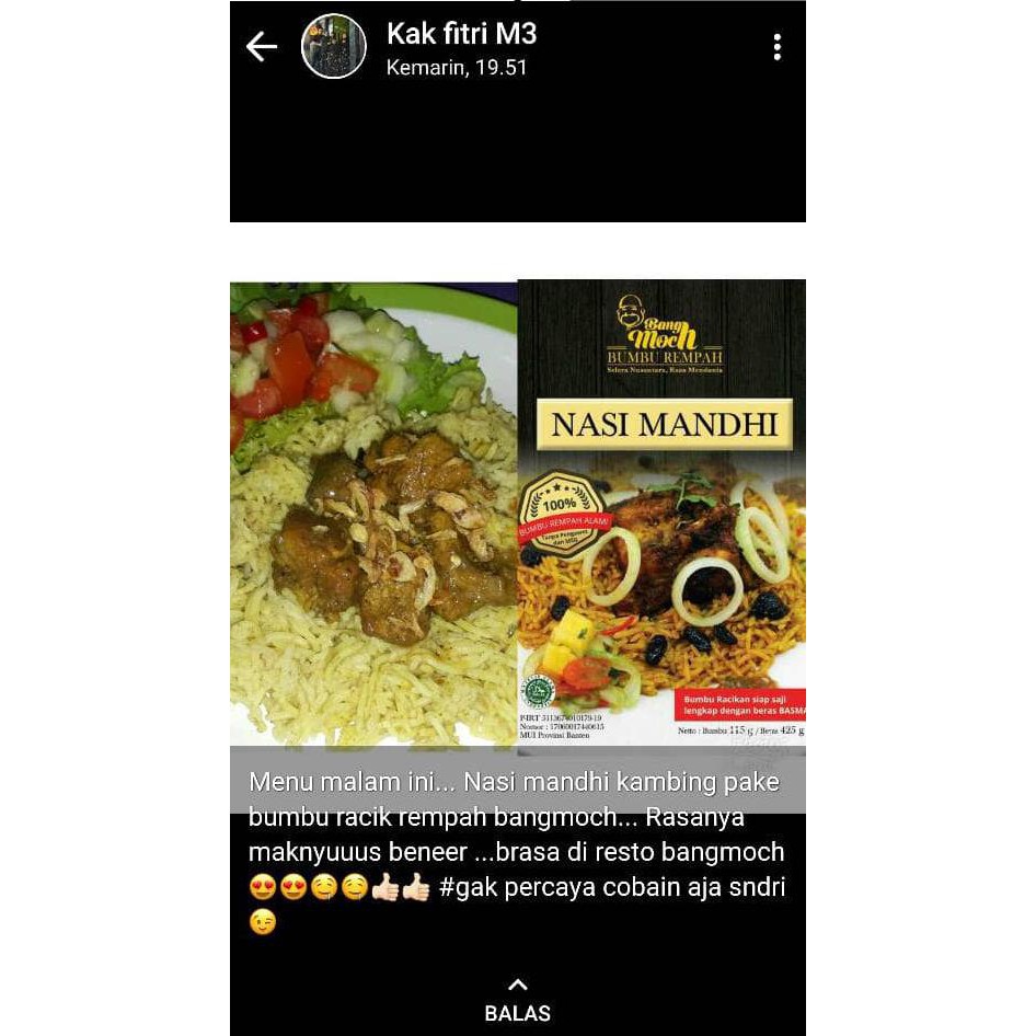 

Bumbu Rempah Nasi Mandhi Bang Moch Original Siap Pakai