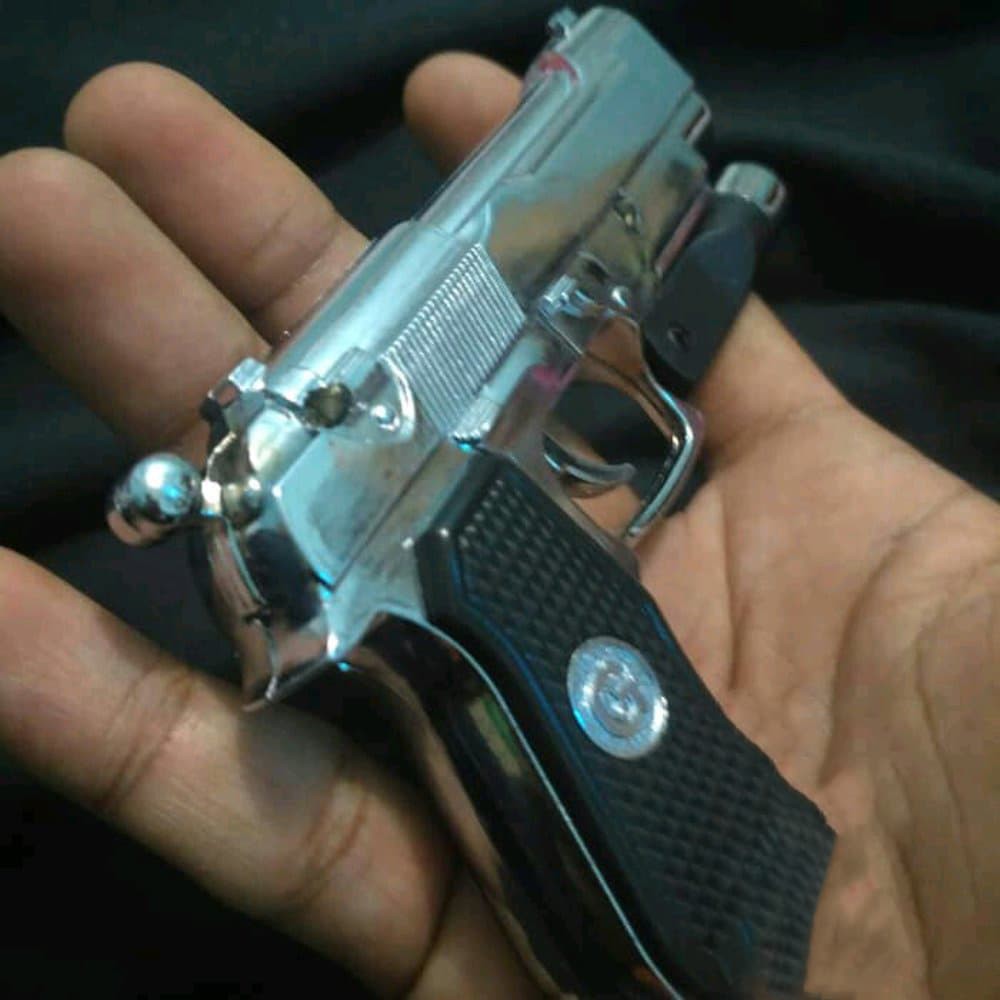 New Trend! KOREK API GAS PISTOL BARETA BARRETA SENTER LASER MANCIS LIGHTER