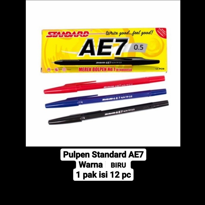 

Wow Pulpen Ae7 Standart Biru Limited