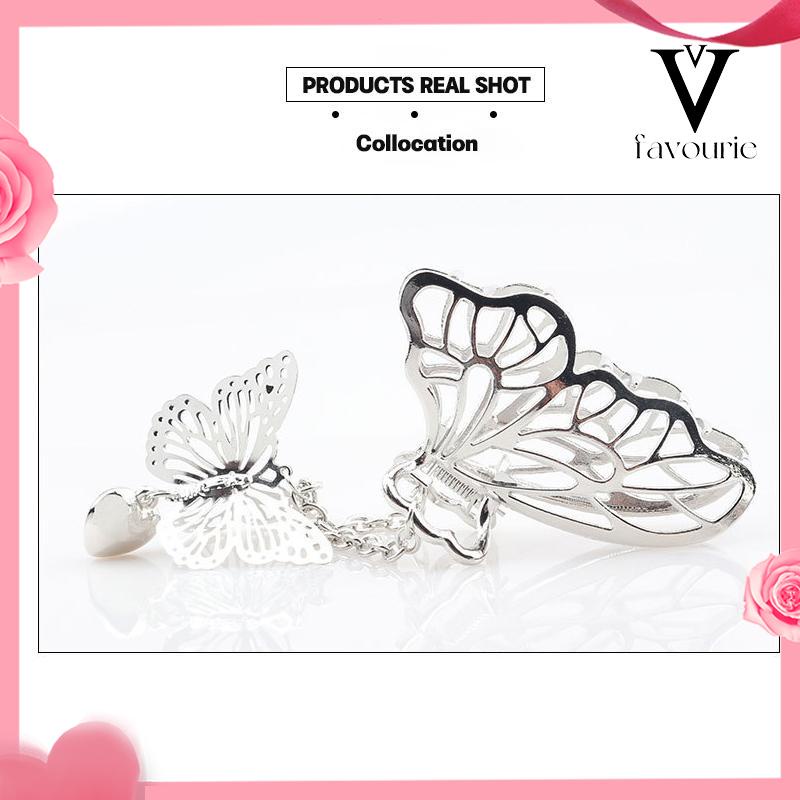 [COD]Kupu-kupu tiga dimensi menangkap klip cinta liontin jepit rambut kepribadian fashion aksesoris rambut menangkap rambut-FA