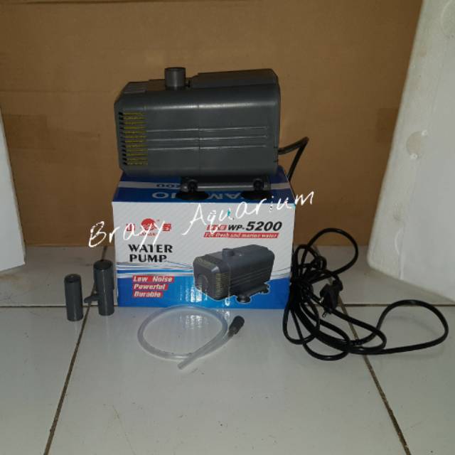 Pompa Kolam Ikan Koi 2.8 Meter- Mesin Air Terjun Celup Low Watt Submersible Aquarium Water Pump Yamano WP 5200