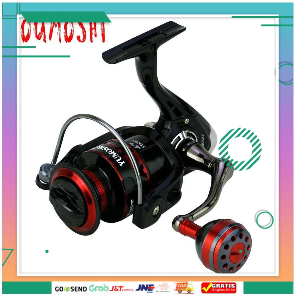 (BISA COD) FTIHSHPYUMOSHI RS3000 Reel Pancing Spinning 12 Ball Bearing 5.2:1