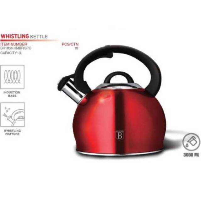 Berlinger Haus whistling kettle, ketel air bunyi