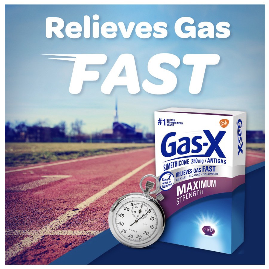 Gas-X Maximum Strength Maag Asam Lambung Relieves Bloating &amp; Gas Fast - 30 &amp; 50 Softgels