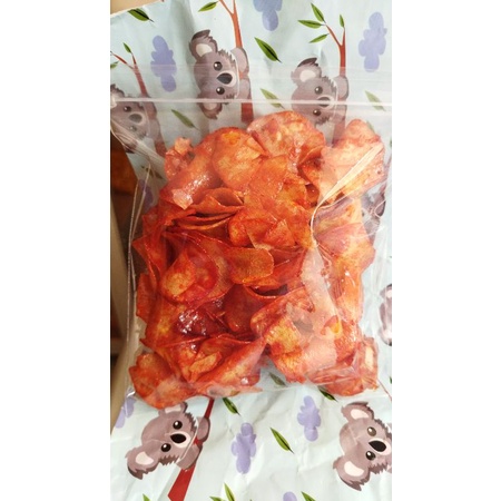 

cemilan snack singkong lengket pedes