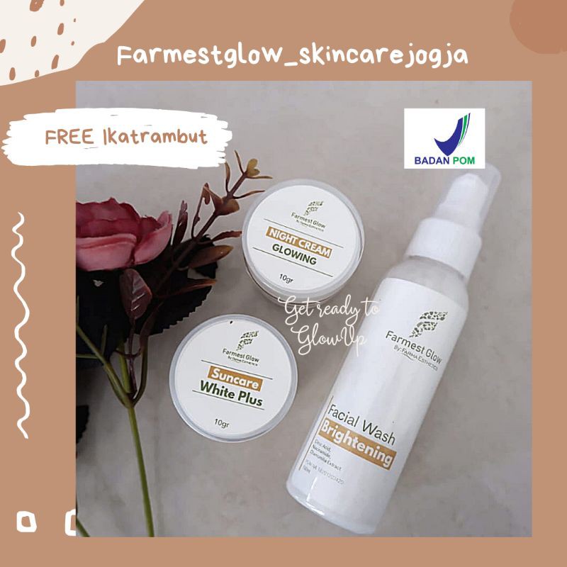 Farmest Glow Paket Hemat Normal Glowing | Skincare Remaja Bumil Busui BPOM
