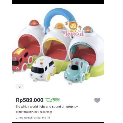 PRELOVED ELC WHIZZ WORLD GARAGE PARKING CAR SET INC 4 MAGNETIC CARS