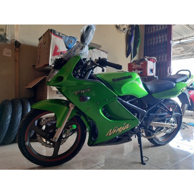 striping ninja rr cbu hijau stiker ninja rr cbu hijau fullset
