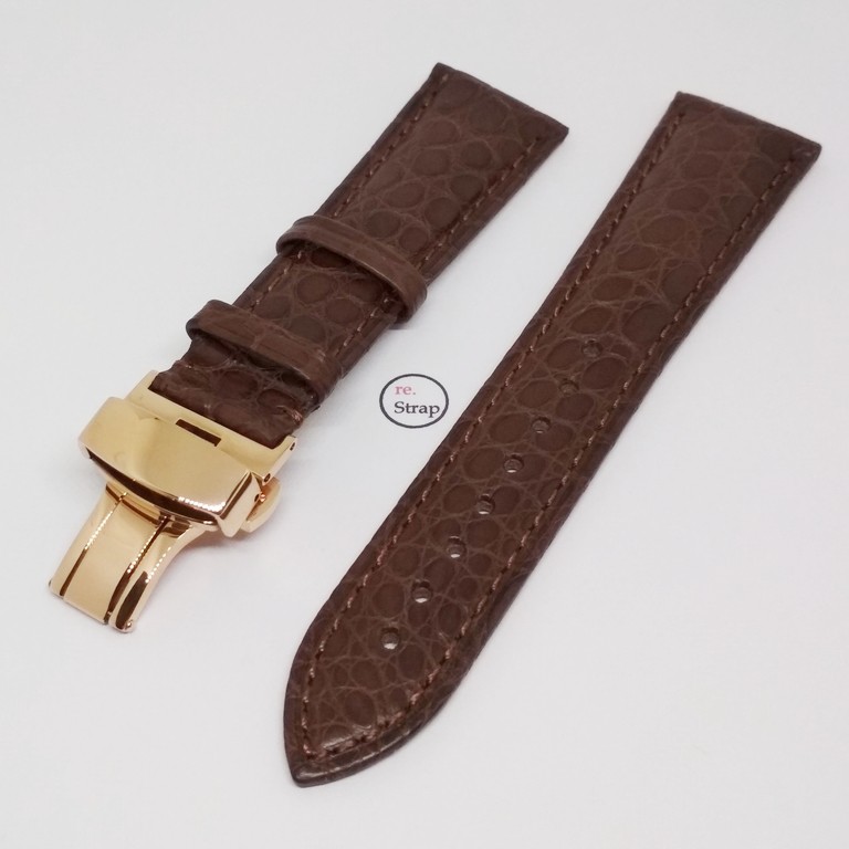 Tali Jam Kulit Buaya Genuine Alligator Leather Strap