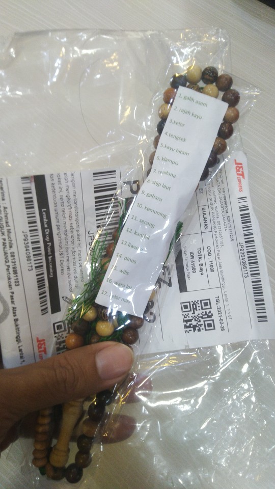 Barang Antik Tasbih 17 Macem Kayu 99butir 8mm Asli Natural 1 Kayu Aren 2 Kayu Raja 3 Kayu