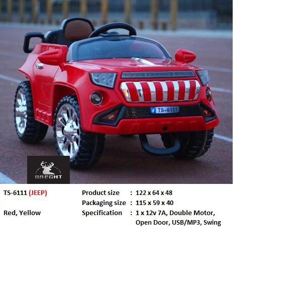 Mainan mobil aki anak jeep ts-6111 mobil aki anak murah
