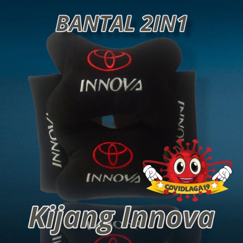 Bantal 2in1 Mobil Leher Set Motif Merk Mobil Bantal Set Mobil 2in1 Motif Merk Mobil Headrest Car Set 2in1