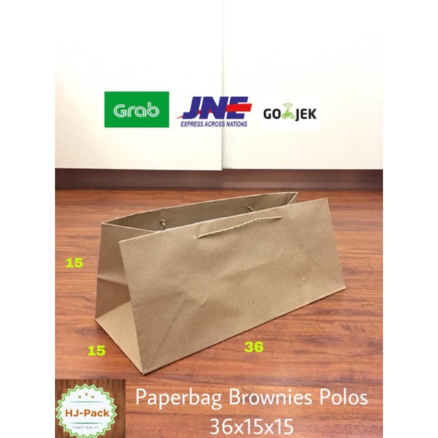

PAPERBAG BROWNIS COKLAT POLOS UK 36X15X15CM / TAS KERTAS COKLAT POLOS / GOODIEBAG POLOS ISI 12PCS MINIMAL ORDER 12PCS