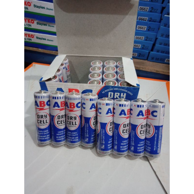 BATRE JAM DINDING BATRE MAINAN AA 2 ABC