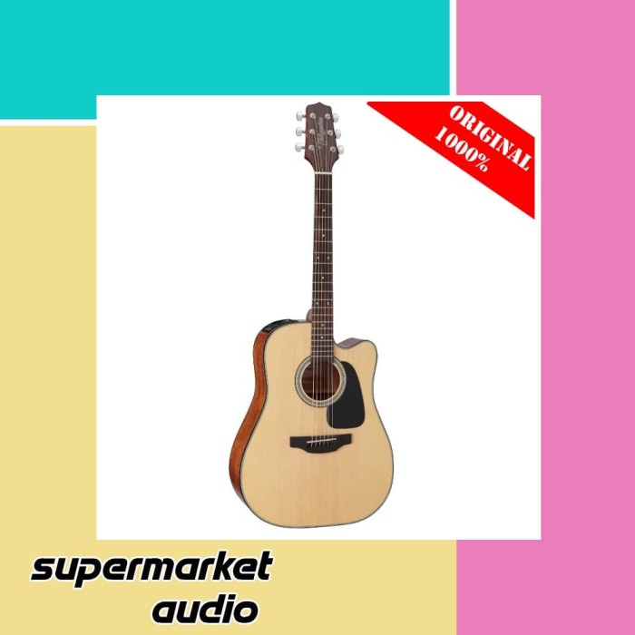 MURAH Takamine ED2DC Dreadnought Cutaway Acoustic Electric Natural Gitar