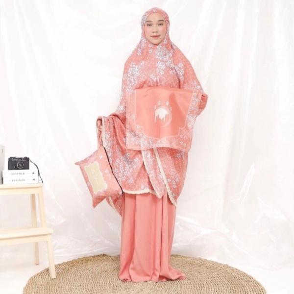 Mukena Orchid series katun rayon jumbo adem - Salem Berkualitas