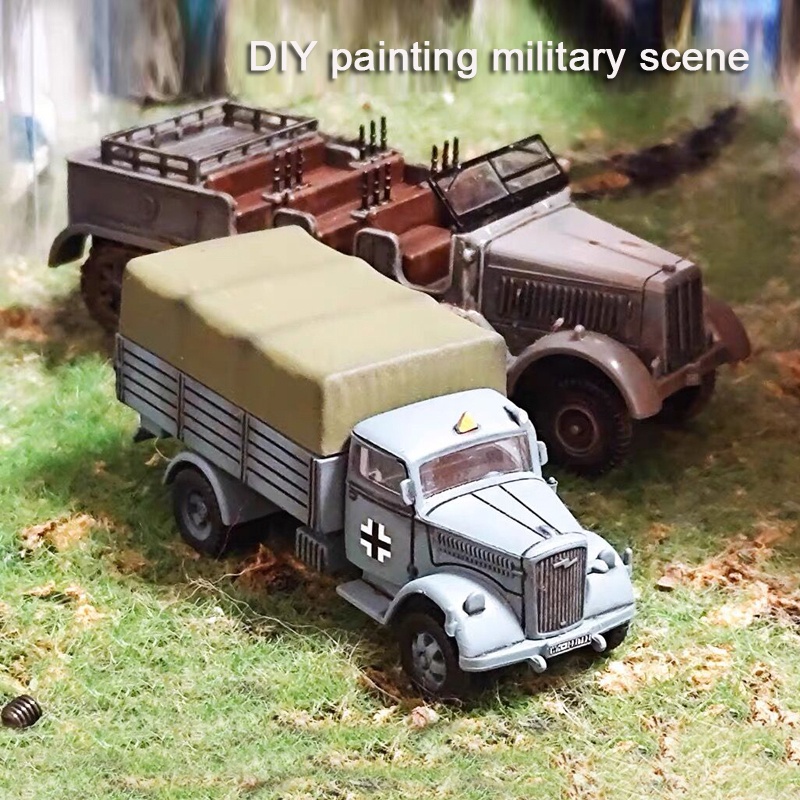 Mainan Rakit Model Truk Militer Hummer M3 M35 4D Skala 1 / 72 WW2