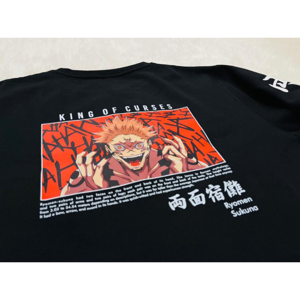 Crewneck Sukuna King Curses Jujutsu Kaisen Anime Manga Premium