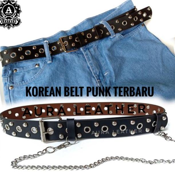 RING BELT KOREA PUNK CHAIN IKAT PINGGANG WANITA GESPER WANITA SABUK ‑ MJA.660532
