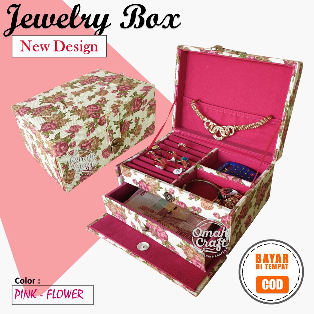 PROMO - Kotak Tempat Perhiasan dan Aksesoris Cincin Gelang Kalung / Jewelry Box Accesories