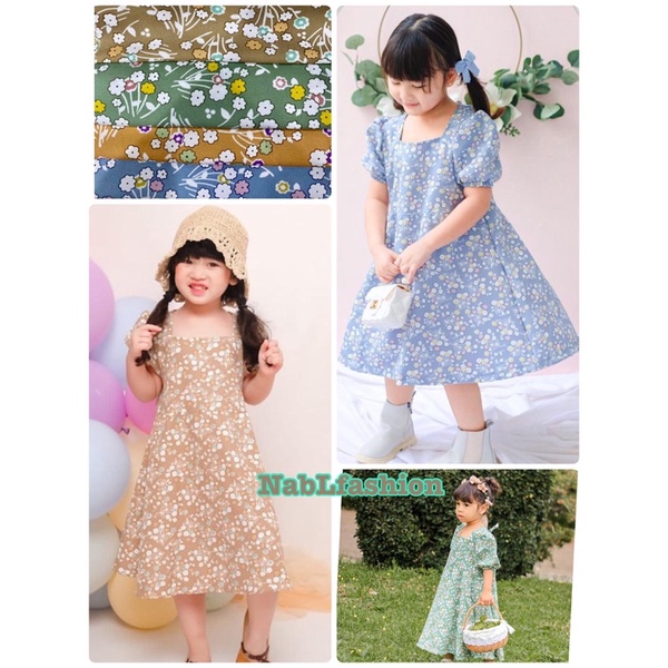 Dress Kiara allsize 3-6thn / dress anak perempuan nablfashion