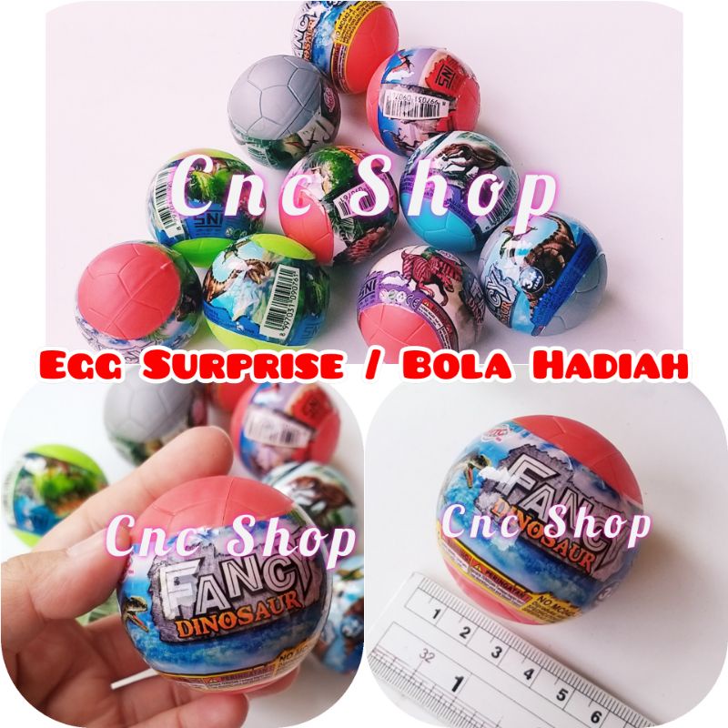 Mainan Telur Hadiah /Bola Kejutan Egg Surprise Murah