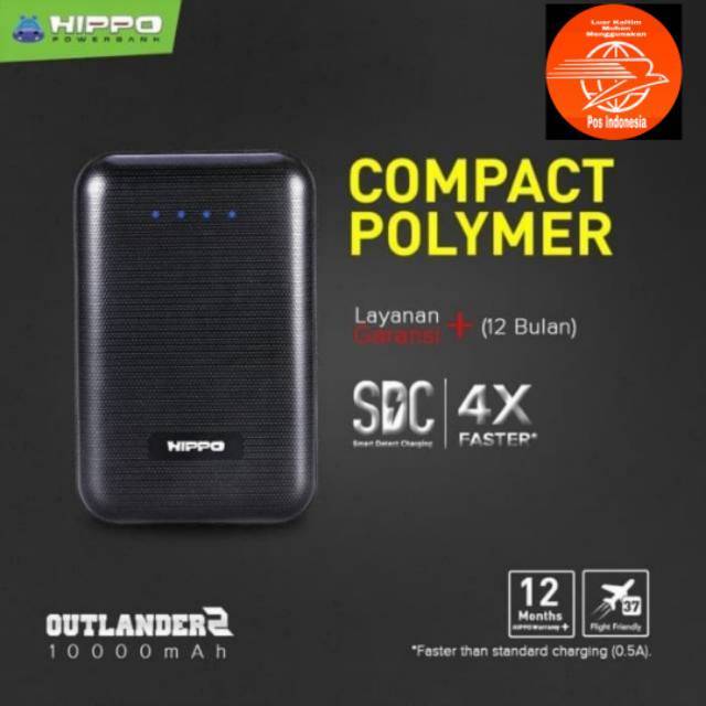 Hippo Powerbank  Outlander2  dan Outlander 310000 Mah