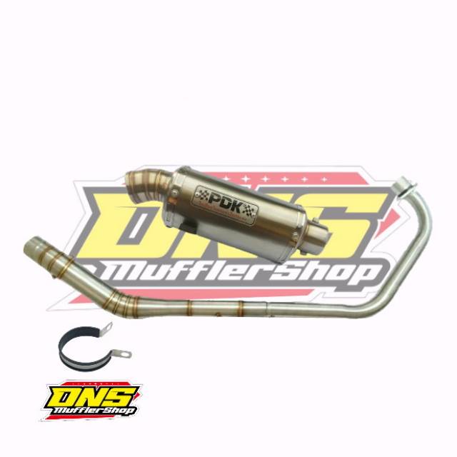 KNALPOT RACING MURAH PDK TRIOVAL PENDEK FULLSET UNTUK MOTOR VIXION TIGER VERZA SATRIA FU SONIC DLL