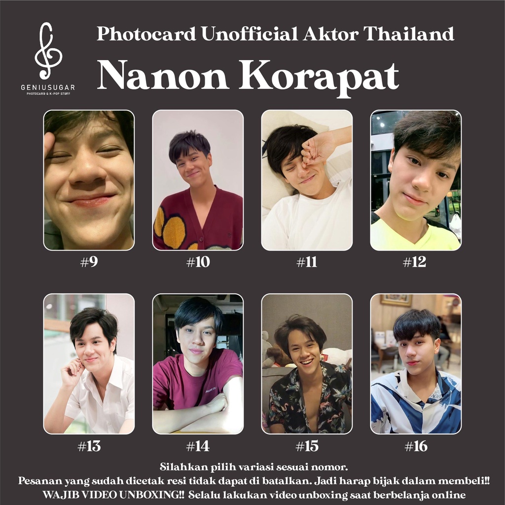 [AKTOR THAILAND] PHOTOCARD NANON KORAPAT FANMADE