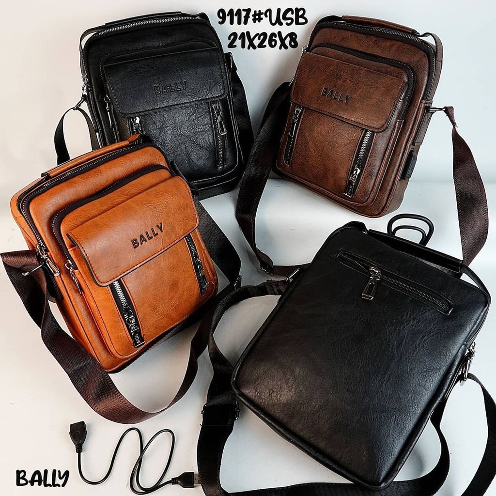 Tas Fashion Waistbag Pria Bally